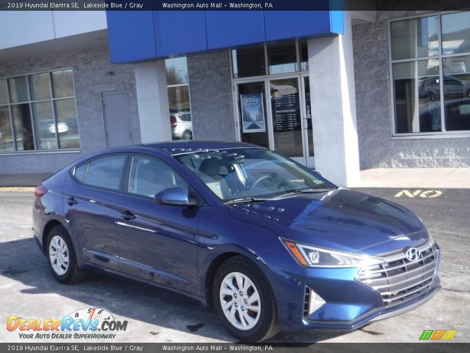 2019 Hyundai Elantra SE Lakeside Blue / Gray Photo #1