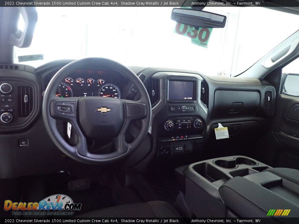 2022 Chevrolet Silverado 1500 Limited Custom Crew Cab 4x4 Shadow Gray Metallic / Jet Black Photo #13