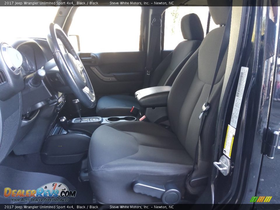 2017 Jeep Wrangler Unlimited Sport 4x4 Black / Black Photo #11