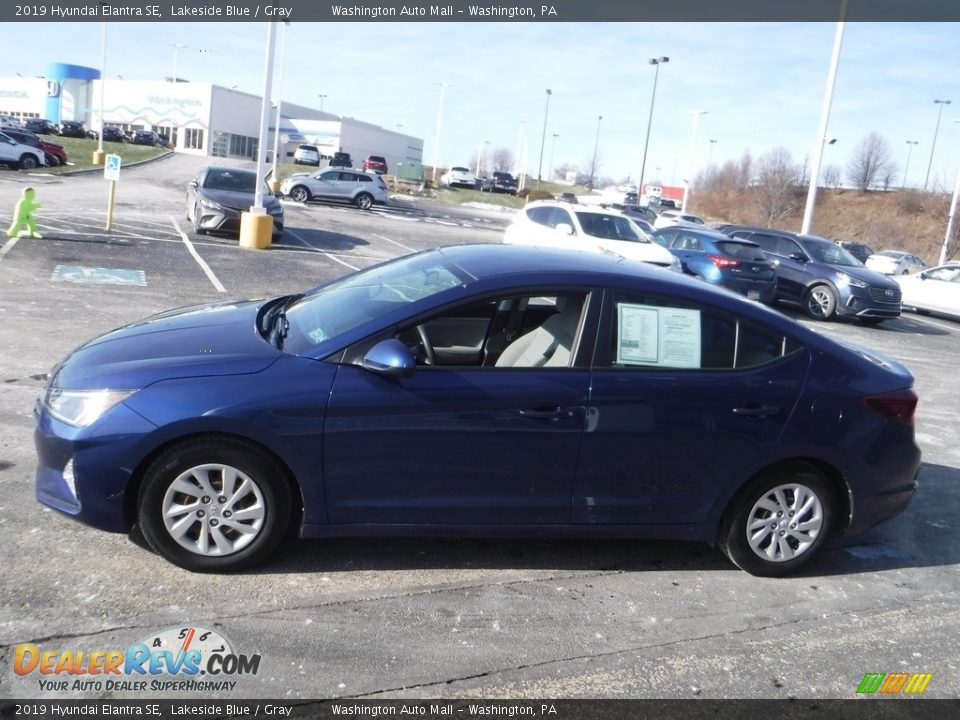 2019 Hyundai Elantra SE Lakeside Blue / Gray Photo #6