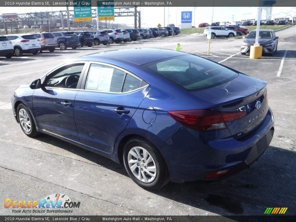 2019 Hyundai Elantra SE Lakeside Blue / Gray Photo #7