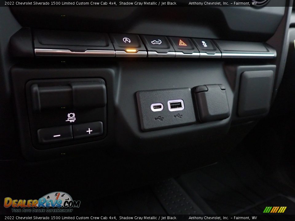 2022 Chevrolet Silverado 1500 Limited Custom Crew Cab 4x4 Shadow Gray Metallic / Jet Black Photo #18