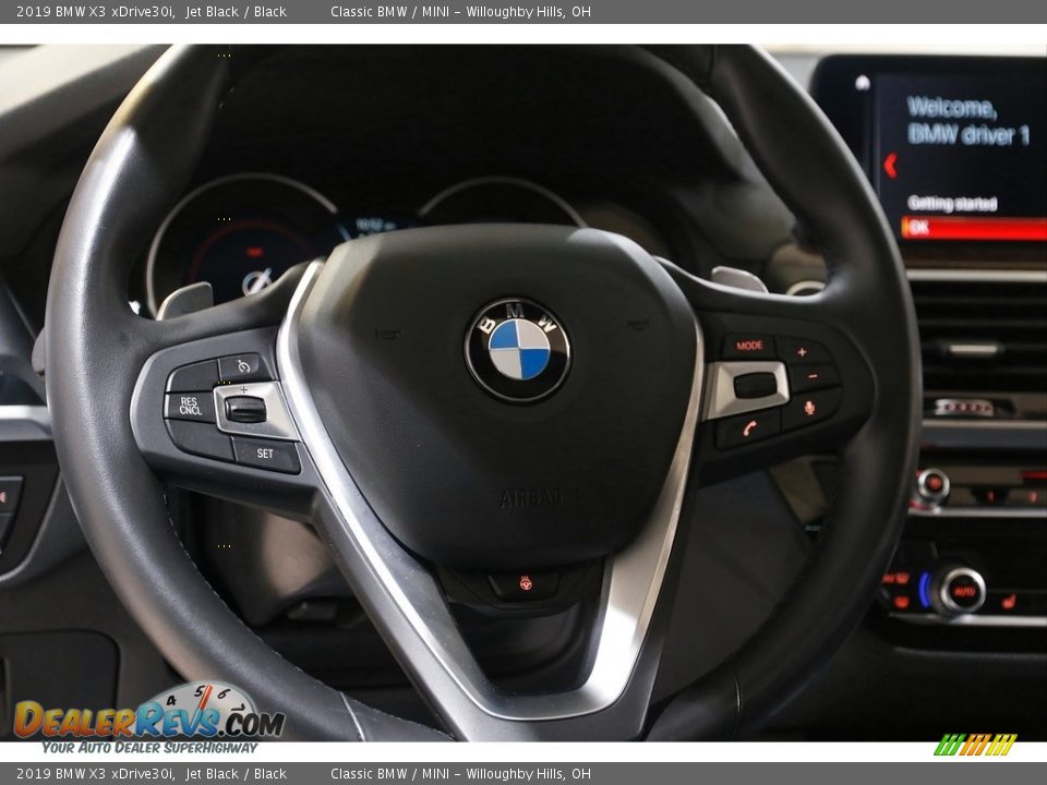 2019 BMW X3 xDrive30i Jet Black / Black Photo #7