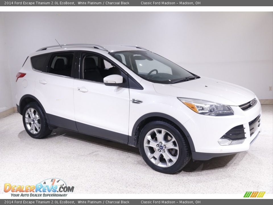 2014 Ford Escape Titanium 2.0L EcoBoost White Platinum / Charcoal Black Photo #1