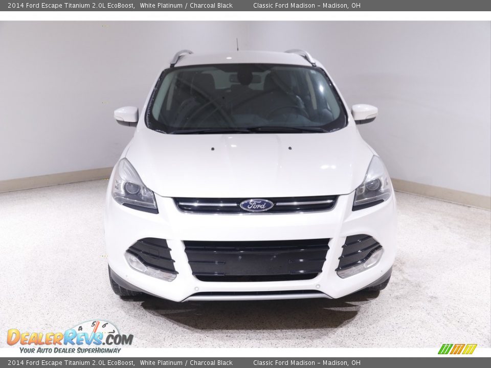 2014 Ford Escape Titanium 2.0L EcoBoost White Platinum / Charcoal Black Photo #2