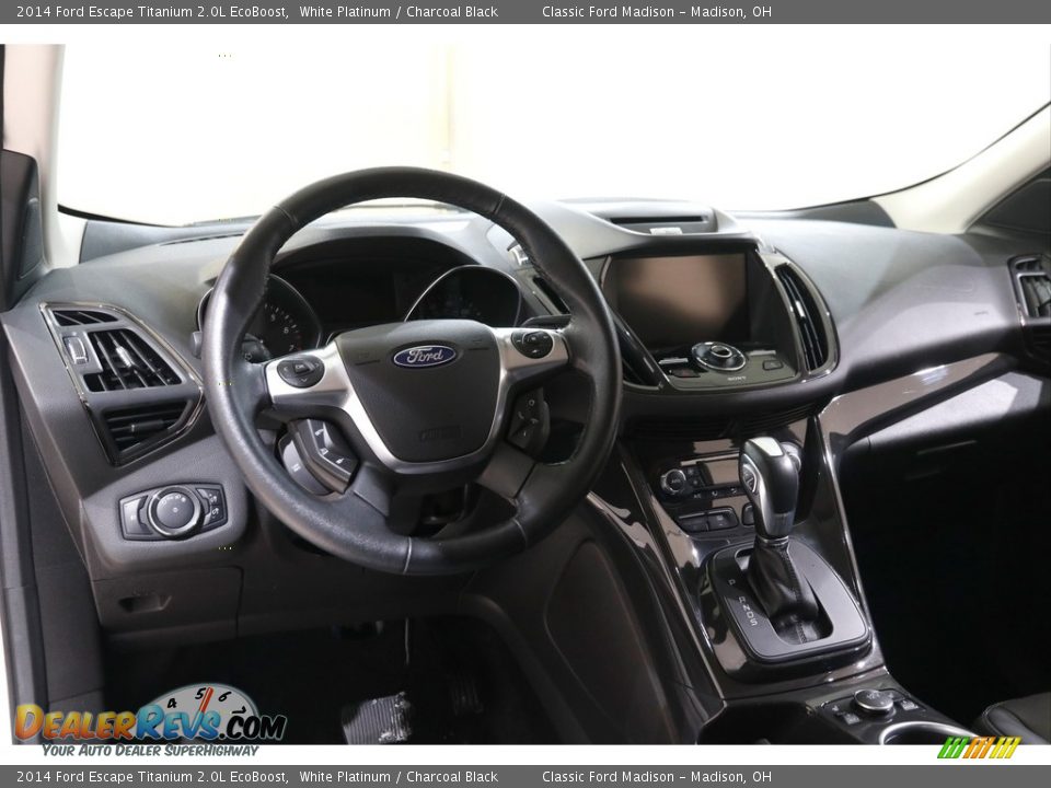 2014 Ford Escape Titanium 2.0L EcoBoost White Platinum / Charcoal Black Photo #5