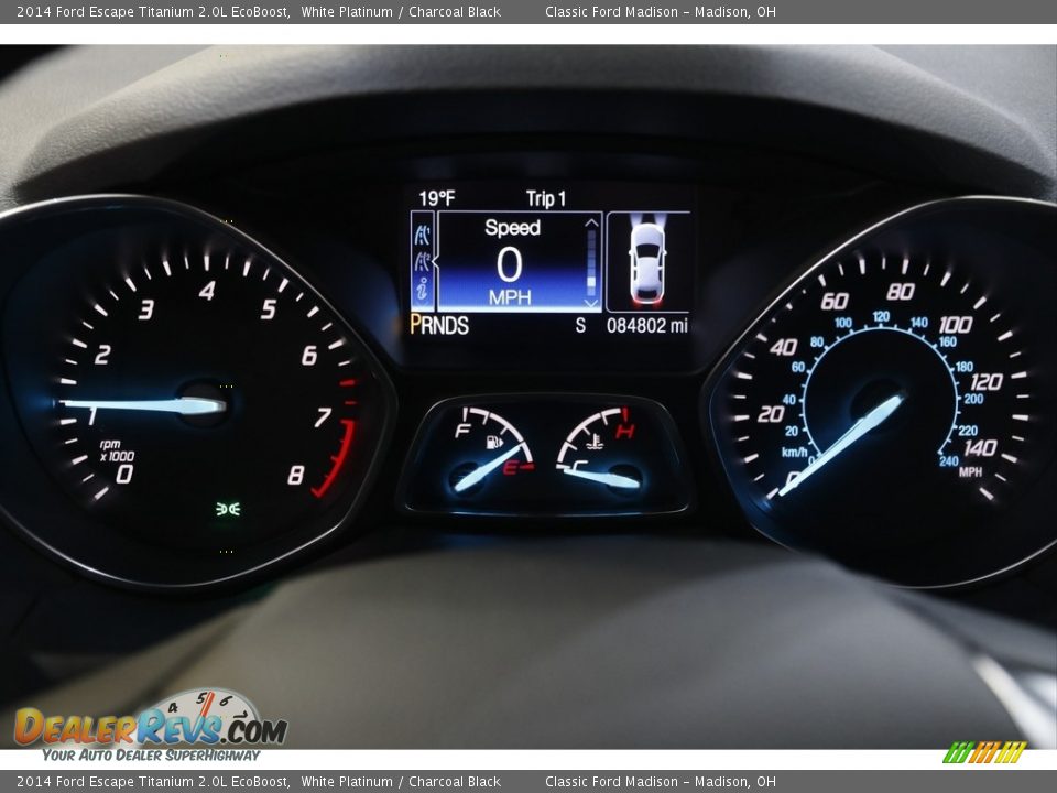 2014 Ford Escape Titanium 2.0L EcoBoost White Platinum / Charcoal Black Photo #6