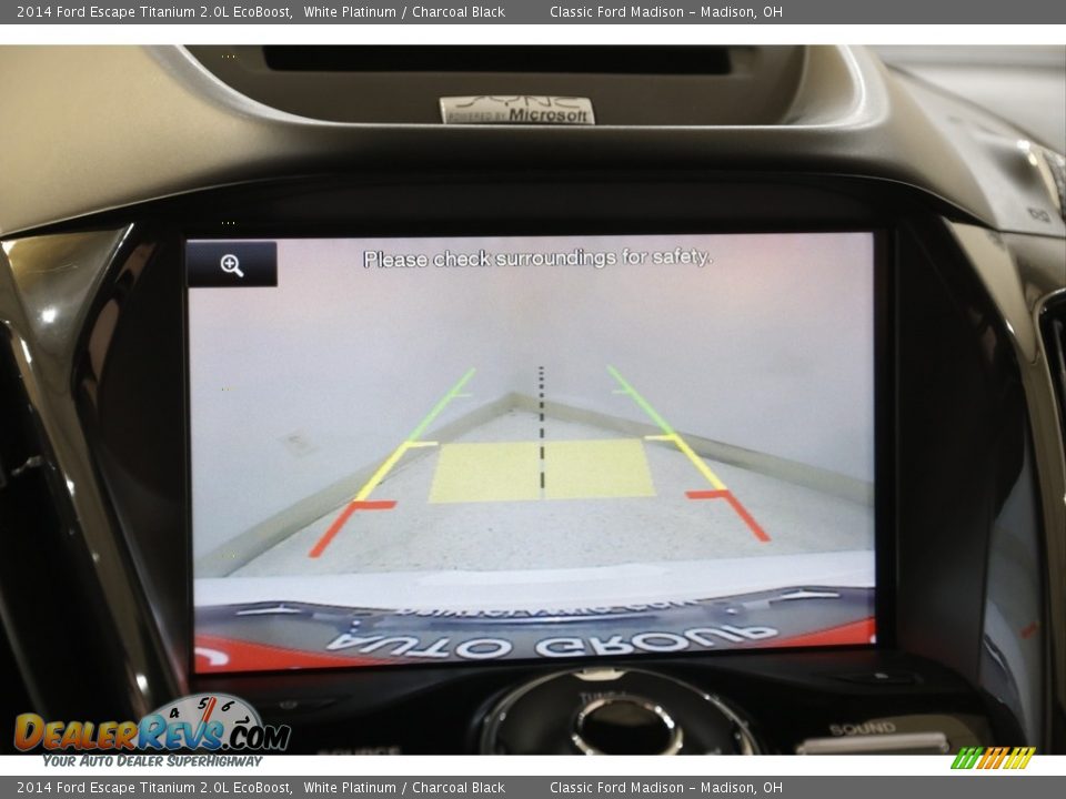 2014 Ford Escape Titanium 2.0L EcoBoost White Platinum / Charcoal Black Photo #9