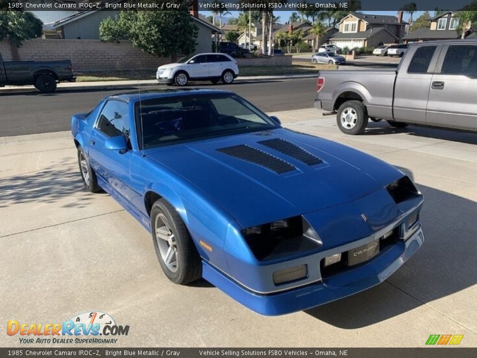 1985 Chevrolet Camaro IROC-Z Bright Blue Metallic / Gray Photo #1