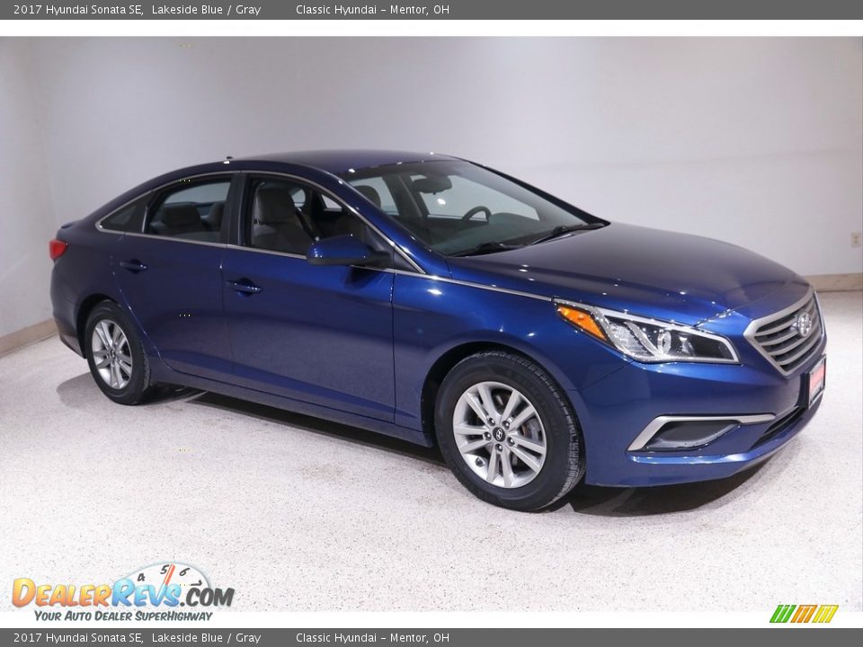 2017 Hyundai Sonata SE Lakeside Blue / Gray Photo #1