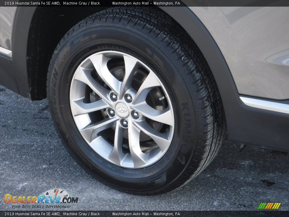 2019 Hyundai Santa Fe SE AWD Machine Gray / Black Photo #3