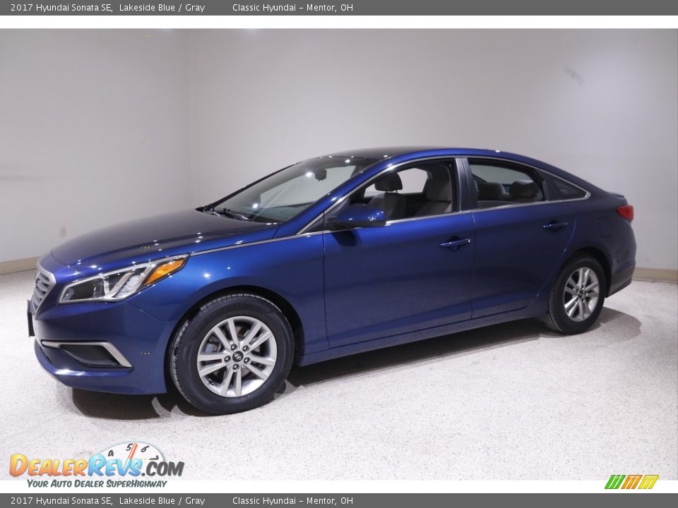 2017 Hyundai Sonata SE Lakeside Blue / Gray Photo #3