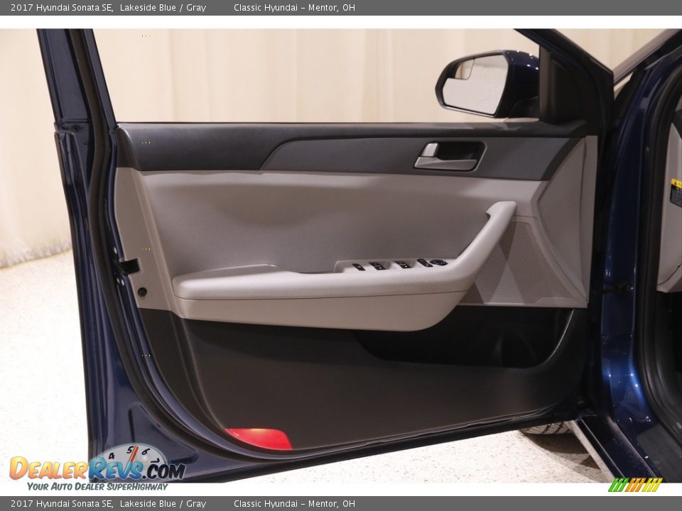 2017 Hyundai Sonata SE Lakeside Blue / Gray Photo #4