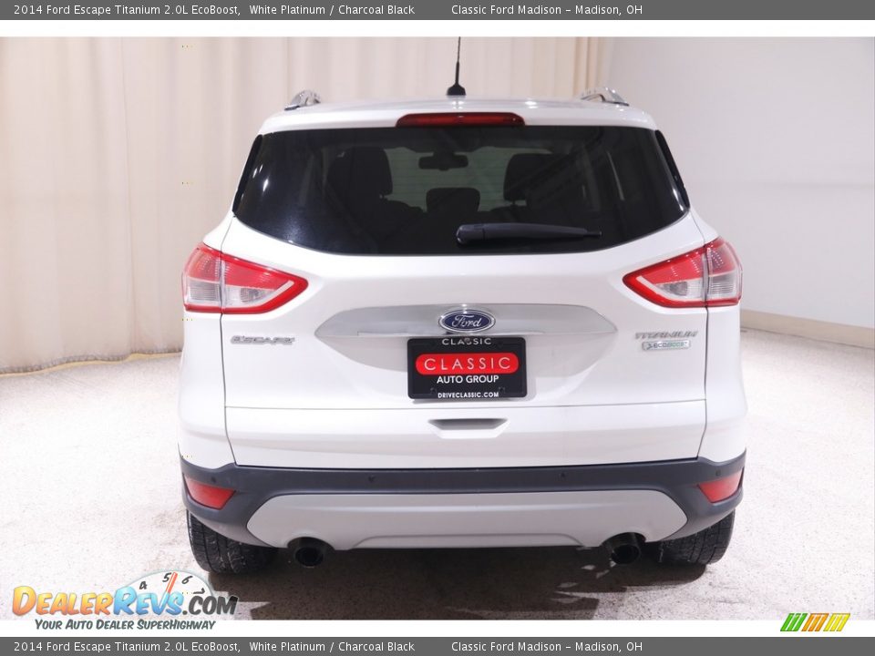 2014 Ford Escape Titanium 2.0L EcoBoost White Platinum / Charcoal Black Photo #15