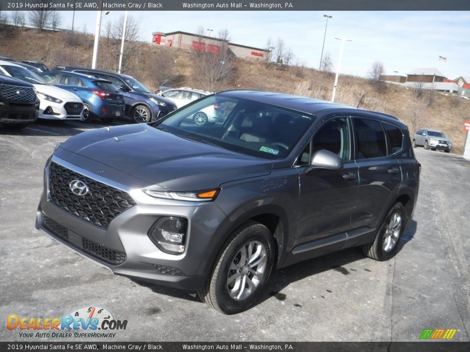 2019 Hyundai Santa Fe SE AWD Machine Gray / Black Photo #5