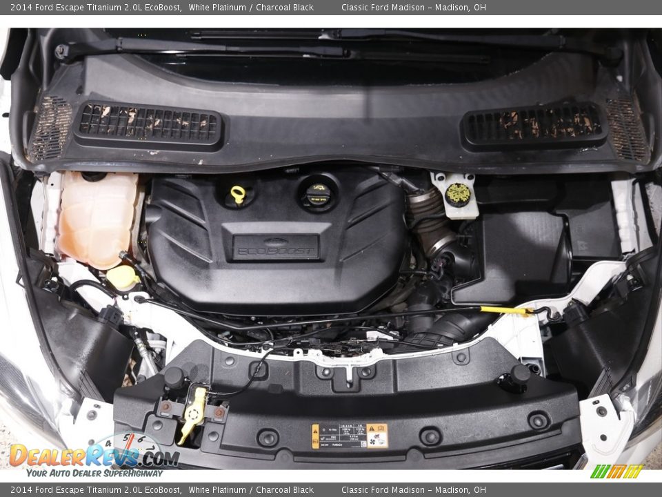 2014 Ford Escape Titanium 2.0L EcoBoost White Platinum / Charcoal Black Photo #16