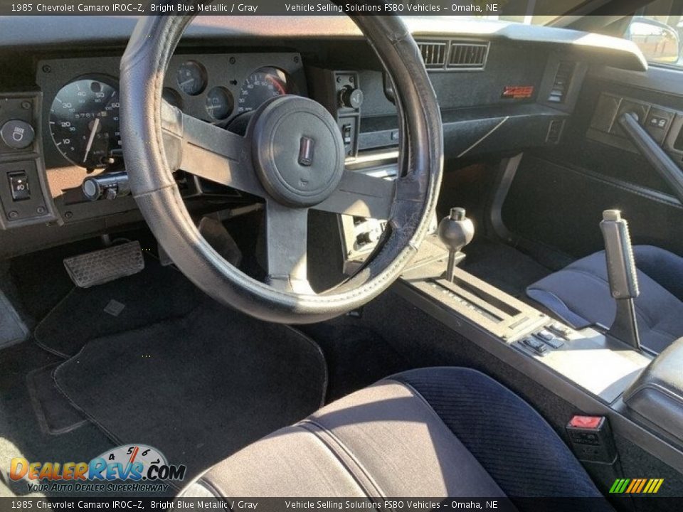 1985 Chevrolet Camaro IROC-Z Bright Blue Metallic / Gray Photo #6