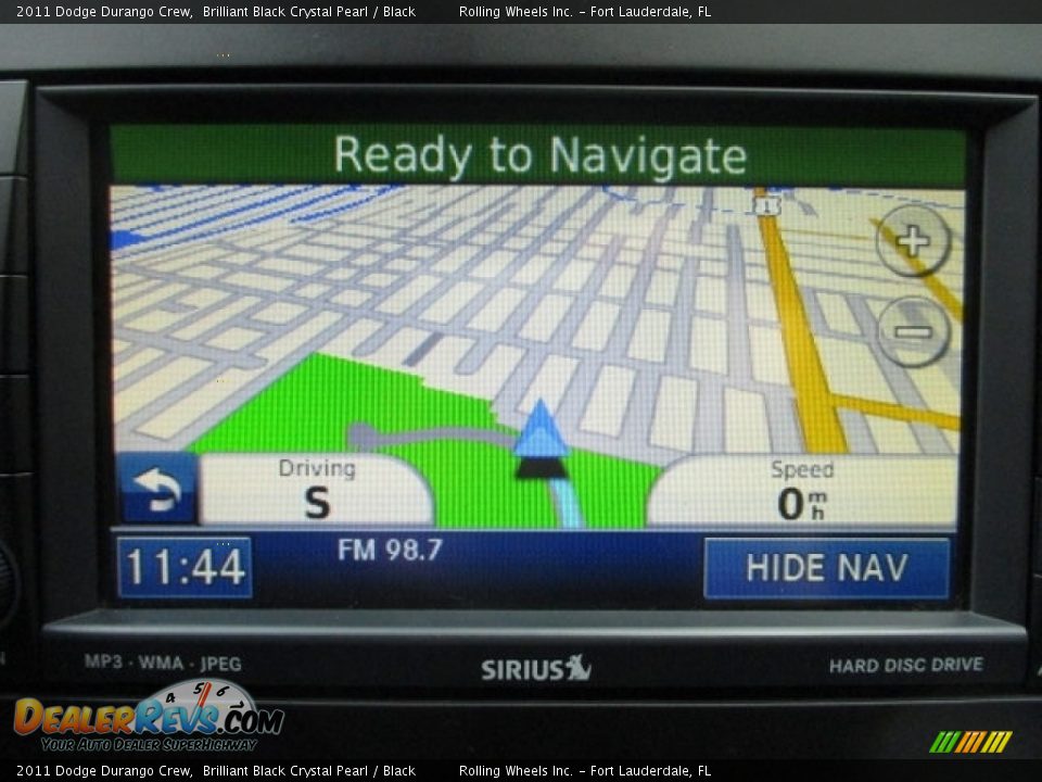 2011 Dodge Durango Crew Brilliant Black Crystal Pearl / Black Photo #2