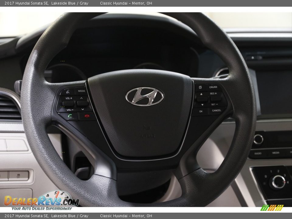 2017 Hyundai Sonata SE Lakeside Blue / Gray Photo #7