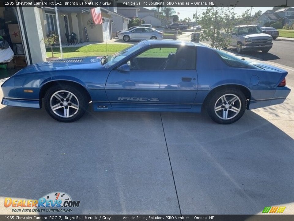 1985 Chevrolet Camaro IROC-Z Bright Blue Metallic / Gray Photo #7