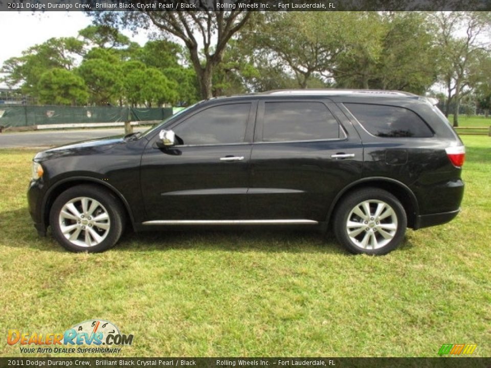 2011 Dodge Durango Crew Brilliant Black Crystal Pearl / Black Photo #3