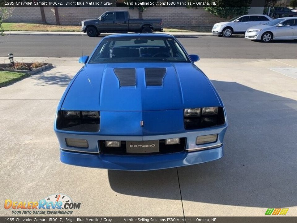 1985 Chevrolet Camaro IROC-Z Bright Blue Metallic / Gray Photo #8