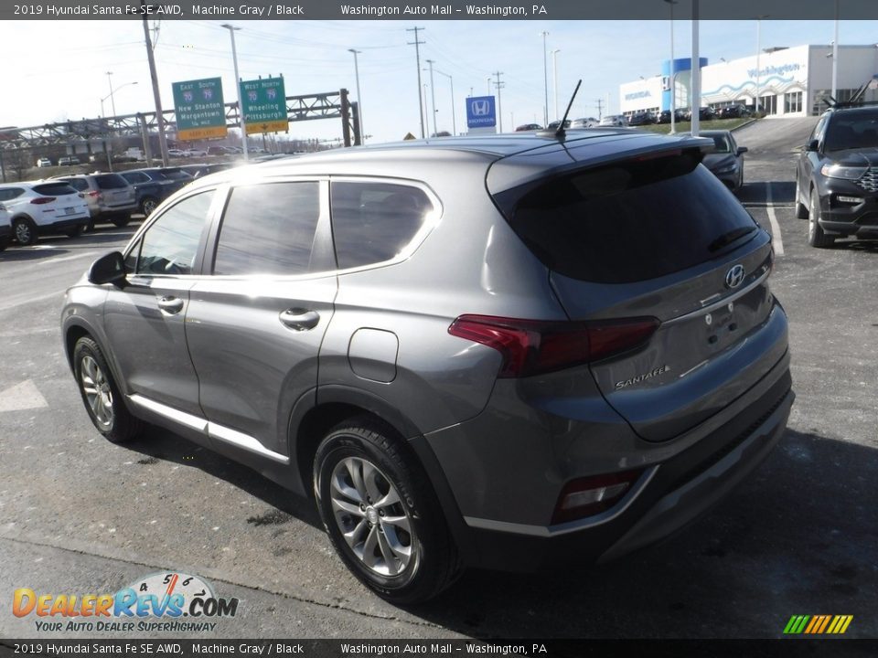 2019 Hyundai Santa Fe SE AWD Machine Gray / Black Photo #8