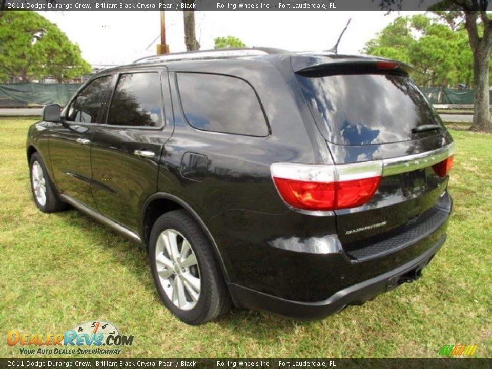 2011 Dodge Durango Crew Brilliant Black Crystal Pearl / Black Photo #5