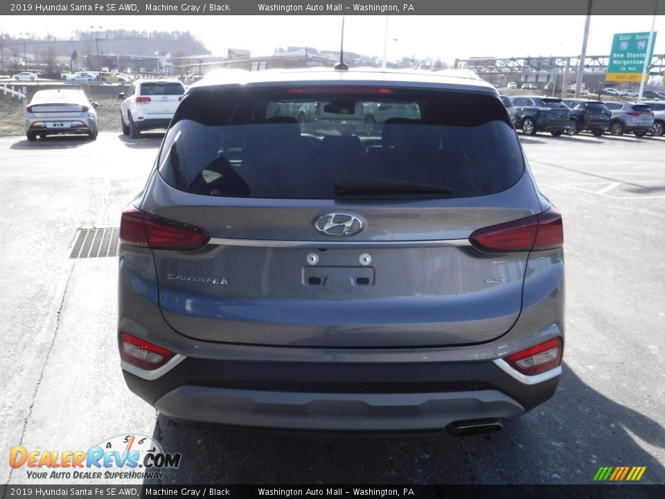 2019 Hyundai Santa Fe SE AWD Machine Gray / Black Photo #9