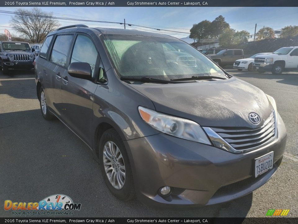 2016 Toyota Sienna XLE Premium Predawn Gray Mica / Ash Photo #1