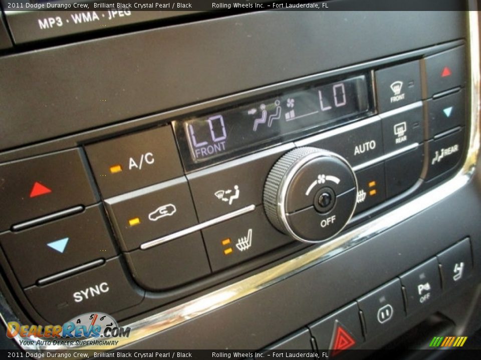 2011 Dodge Durango Crew Brilliant Black Crystal Pearl / Black Photo #6