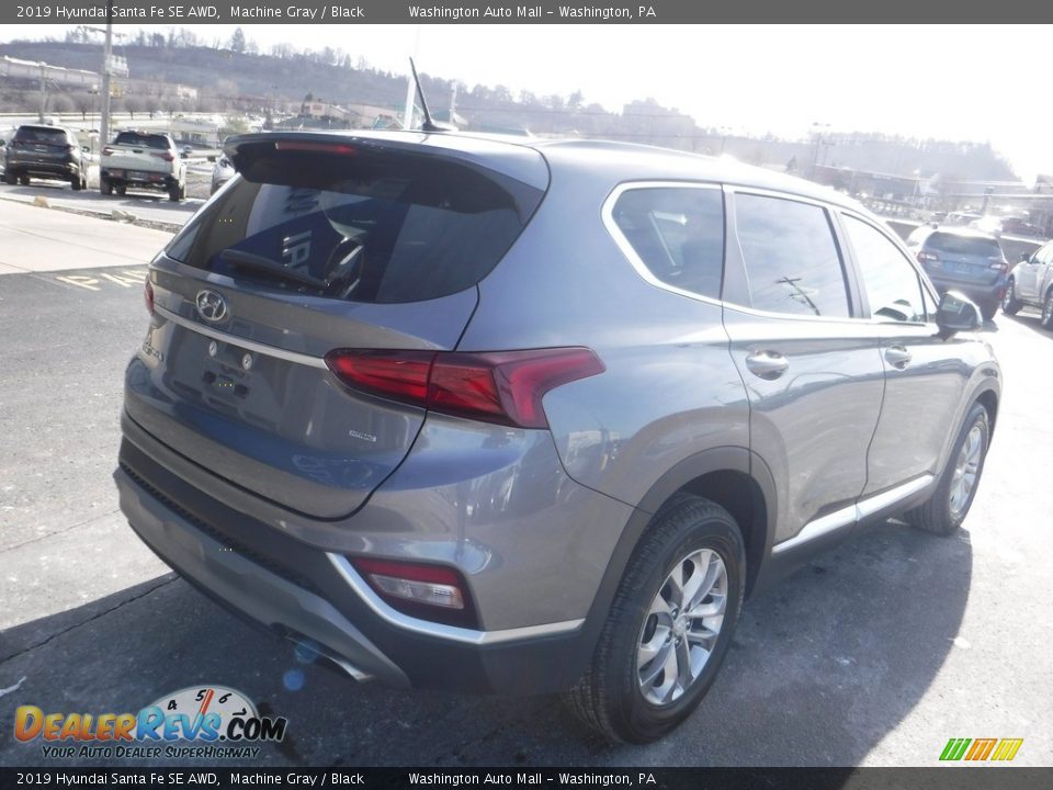 2019 Hyundai Santa Fe SE AWD Machine Gray / Black Photo #10