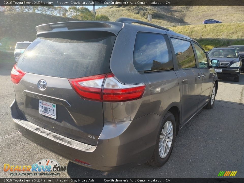 2016 Toyota Sienna XLE Premium Predawn Gray Mica / Ash Photo #4