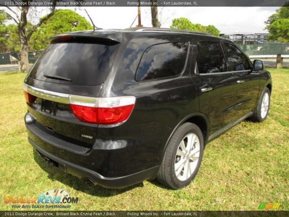 2011 Dodge Durango Crew Brilliant Black Crystal Pearl / Black Photo #9