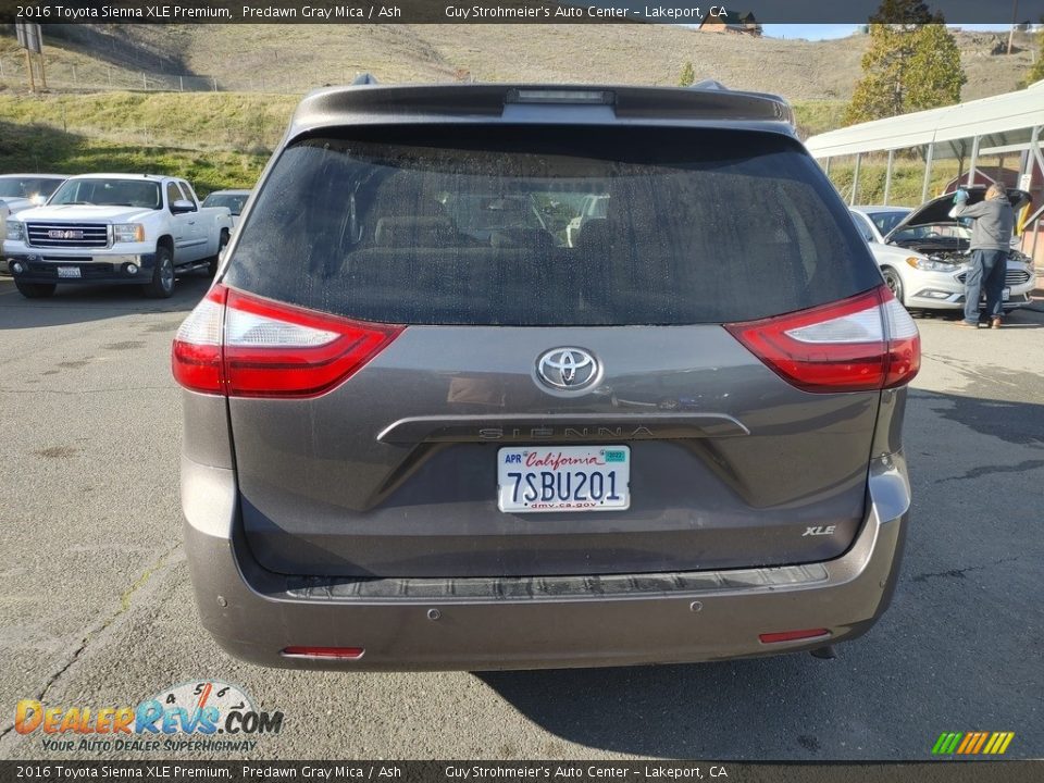 2016 Toyota Sienna XLE Premium Predawn Gray Mica / Ash Photo #5