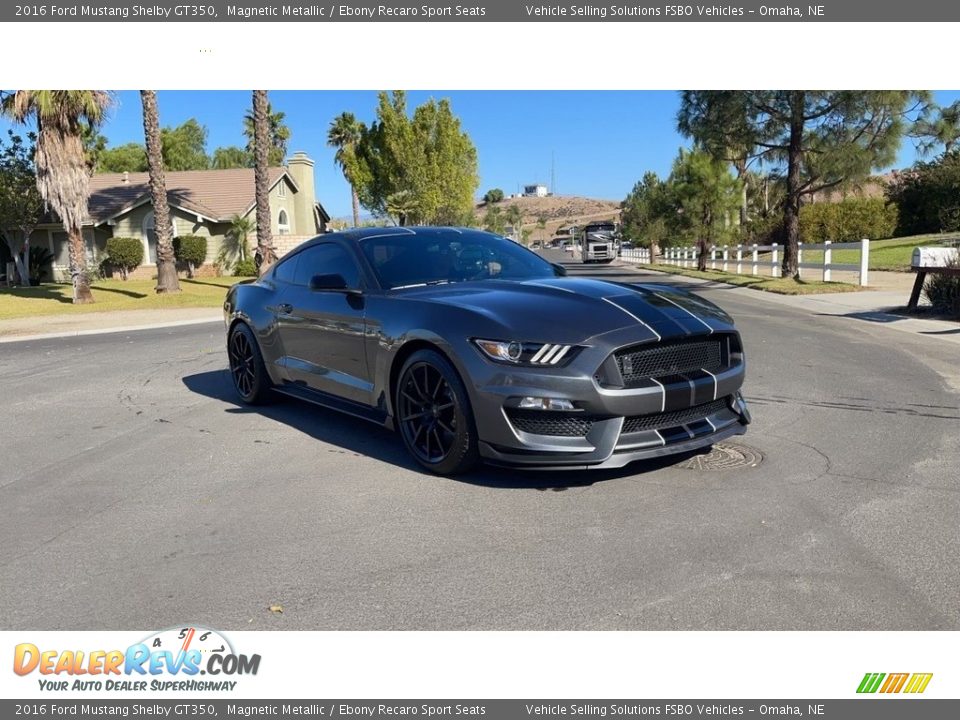 2016 Ford Mustang Shelby GT350 Magnetic Metallic / Ebony Recaro Sport Seats Photo #7