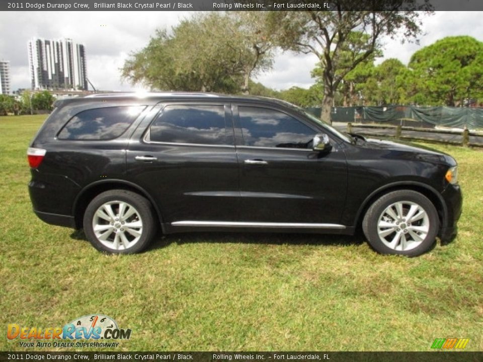 2011 Dodge Durango Crew Brilliant Black Crystal Pearl / Black Photo #12