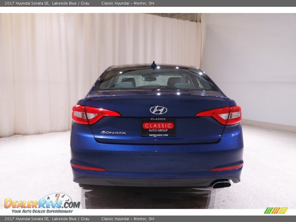 2017 Hyundai Sonata SE Lakeside Blue / Gray Photo #17