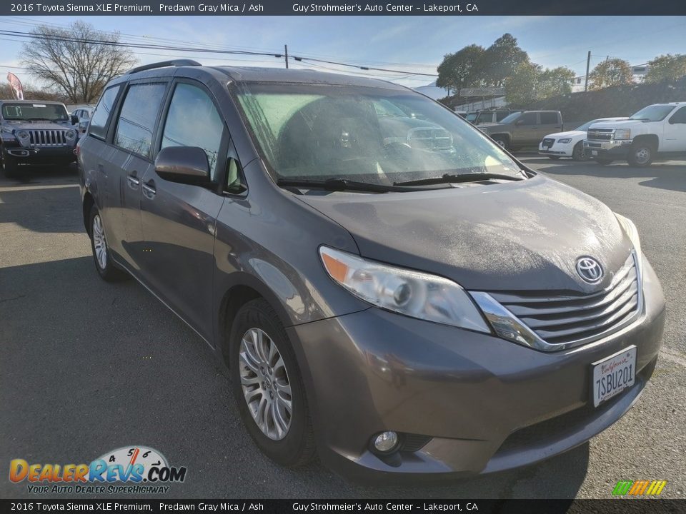 2016 Toyota Sienna XLE Premium Predawn Gray Mica / Ash Photo #7