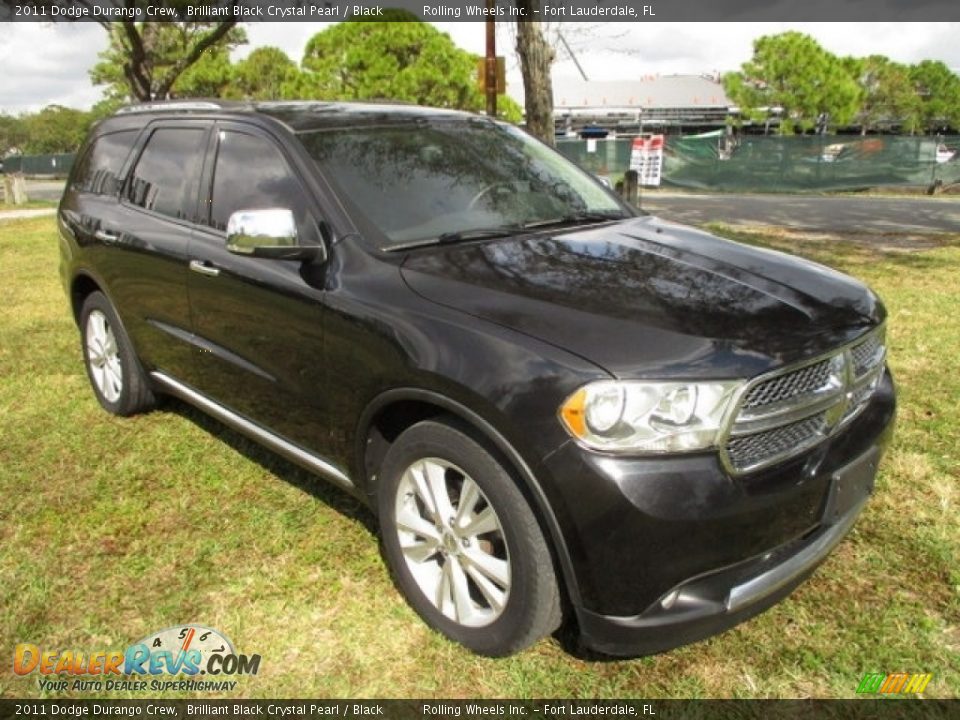 2011 Dodge Durango Crew Brilliant Black Crystal Pearl / Black Photo #14