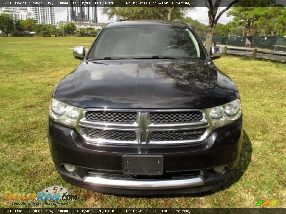 2011 Dodge Durango Crew Brilliant Black Crystal Pearl / Black Photo #16