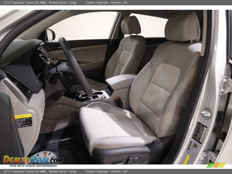 2017 Hyundai Tucson SE AWD Molten Silver / Gray Photo #5