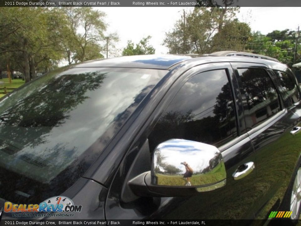 2011 Dodge Durango Crew Brilliant Black Crystal Pearl / Black Photo #19