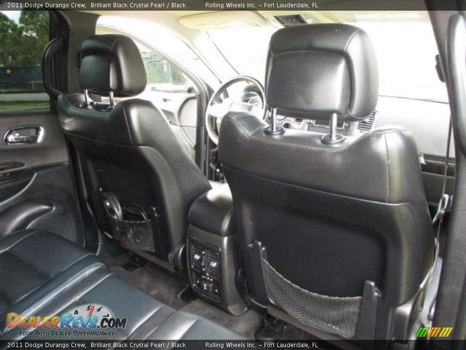 2011 Dodge Durango Crew Brilliant Black Crystal Pearl / Black Photo #20