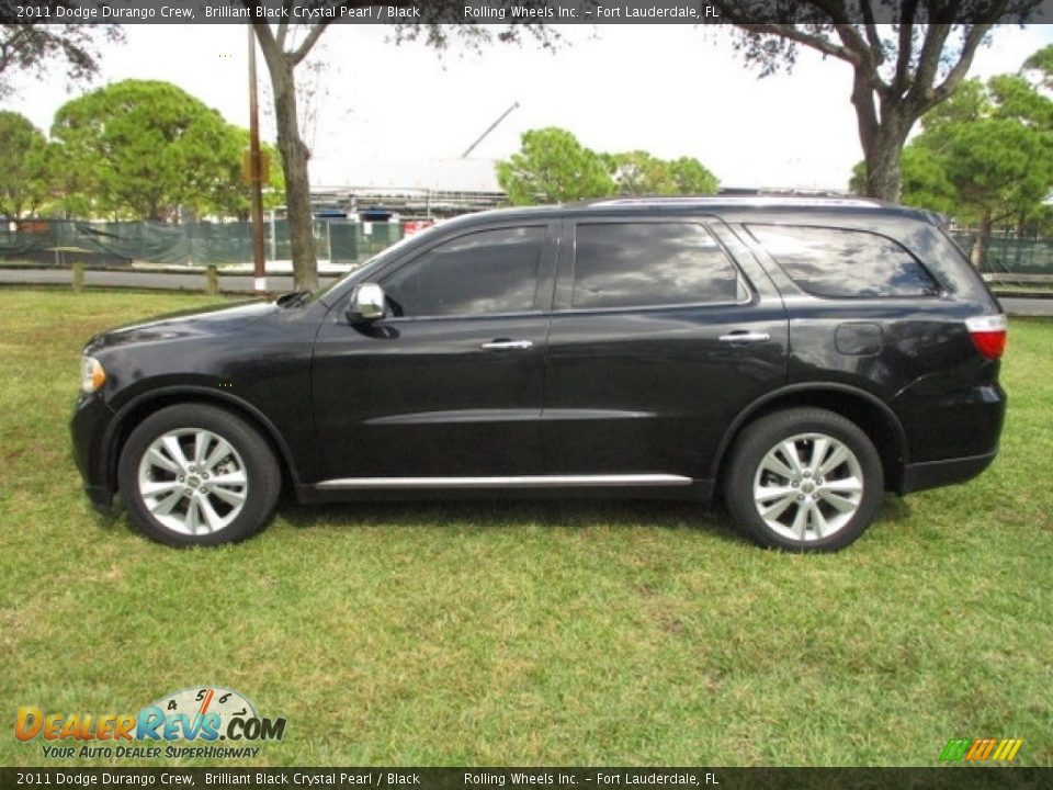 2011 Dodge Durango Crew Brilliant Black Crystal Pearl / Black Photo #22