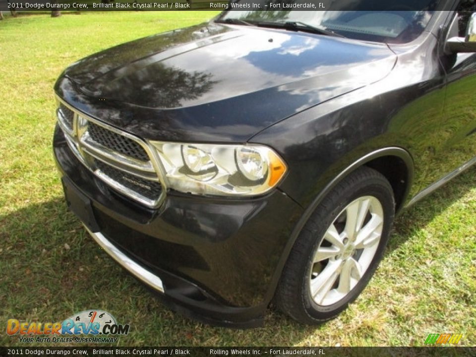 2011 Dodge Durango Crew Brilliant Black Crystal Pearl / Black Photo #24