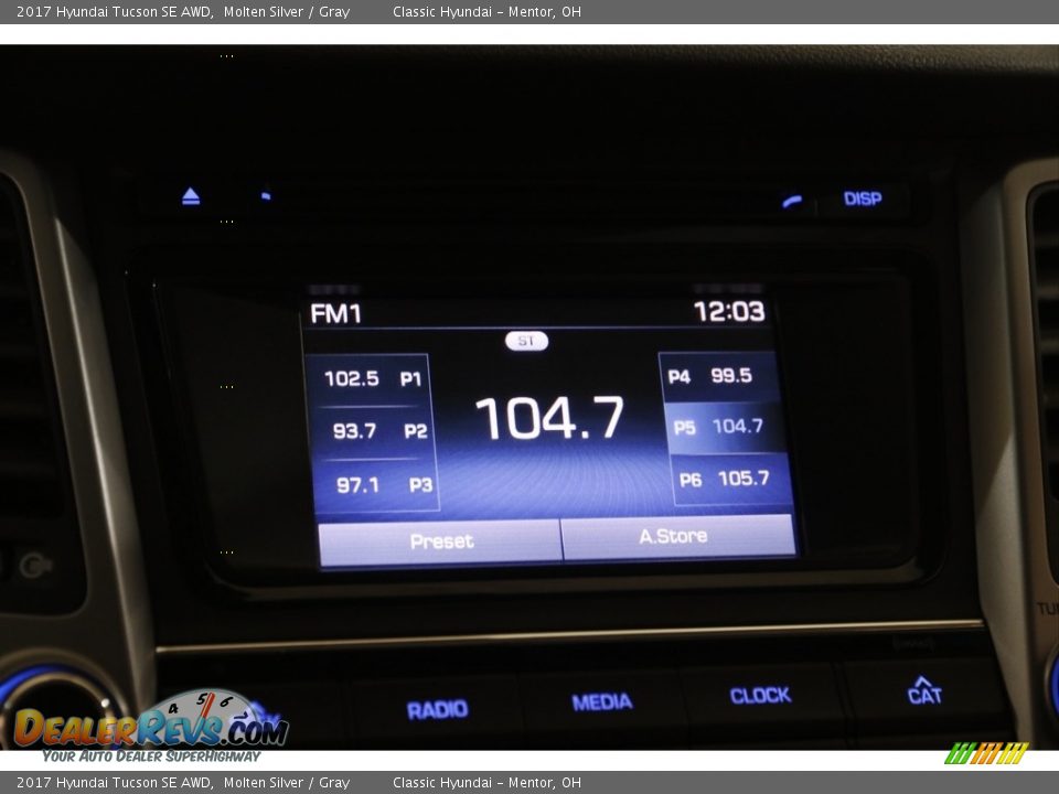 2017 Hyundai Tucson SE AWD Molten Silver / Gray Photo #10