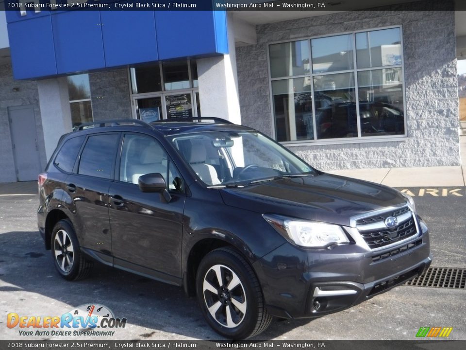 2018 Subaru Forester 2.5i Premium Crystal Black Silica / Platinum Photo #1