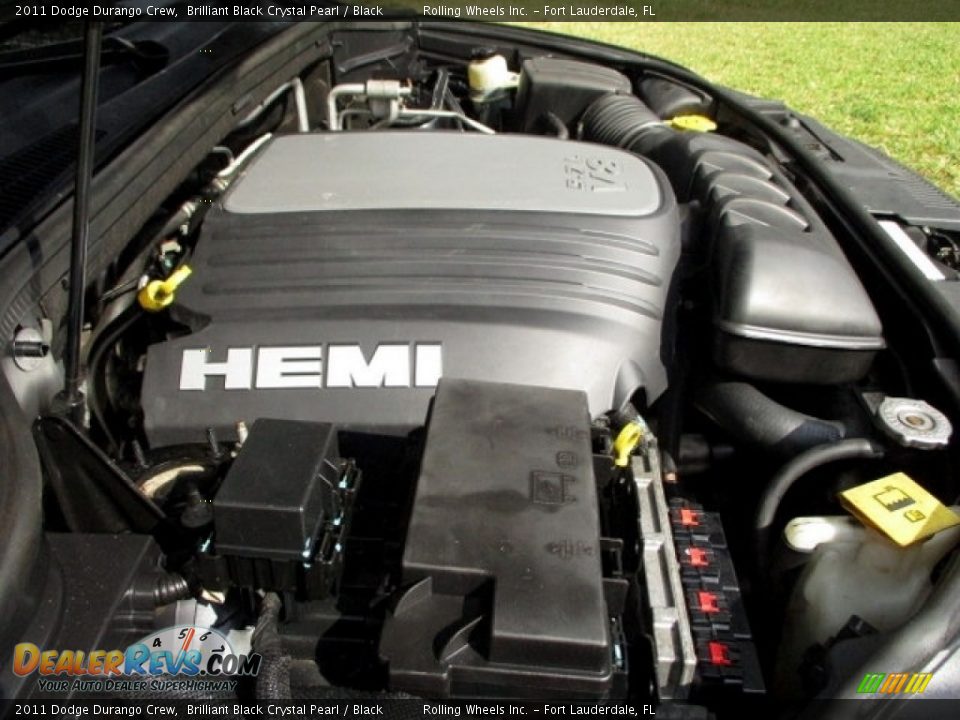 2011 Dodge Durango Crew Brilliant Black Crystal Pearl / Black Photo #26