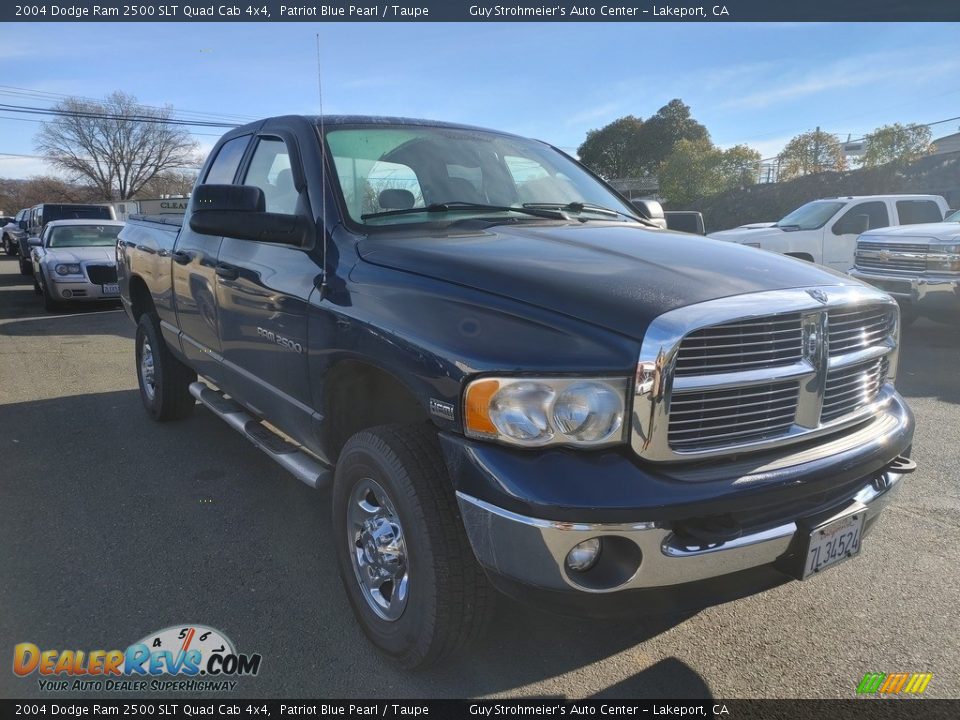 2004 Dodge Ram 2500 SLT Quad Cab 4x4 Patriot Blue Pearl / Taupe Photo #1